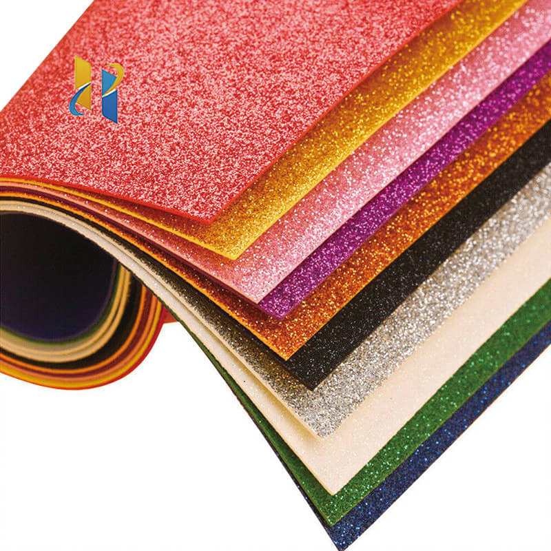 purple glitter foam sheets